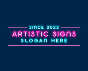 Signage - Neon Business Signage logo design