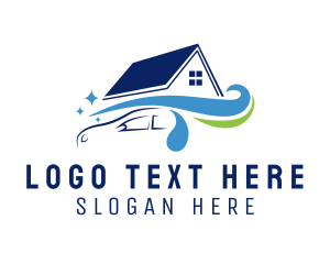 Cleaning - Home Car Wash logo design