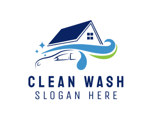 Washing - Home Car Wash logo design