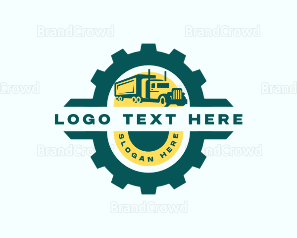 Truck Gear Shipping Logo