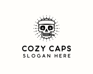 Skull Cap Cigarette logo design