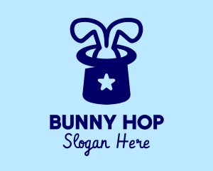 Top Hat Magic Bunny logo design