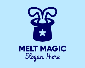 Top Hat Magic Bunny logo design