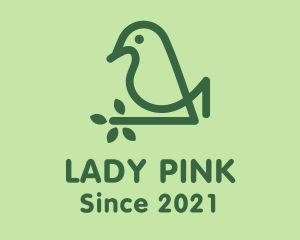 Wild - Monoline Eco Bird logo design