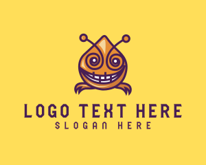 Character - Digital Monster Insect logo design