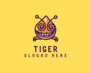 Media Player - Digital Monster Insect logo design