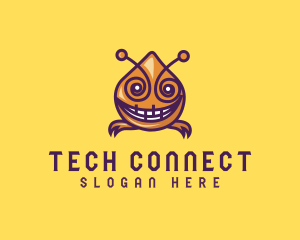 Interactive - Digital Monster Insect logo design