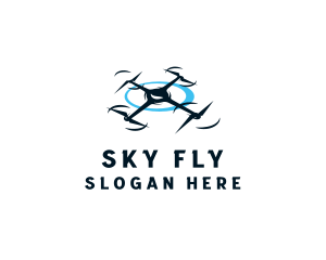 Quadcopter - Drone Quadcopter Videography logo design