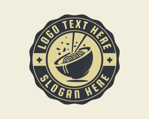 Soup - Asian Noodle Bowl logo design