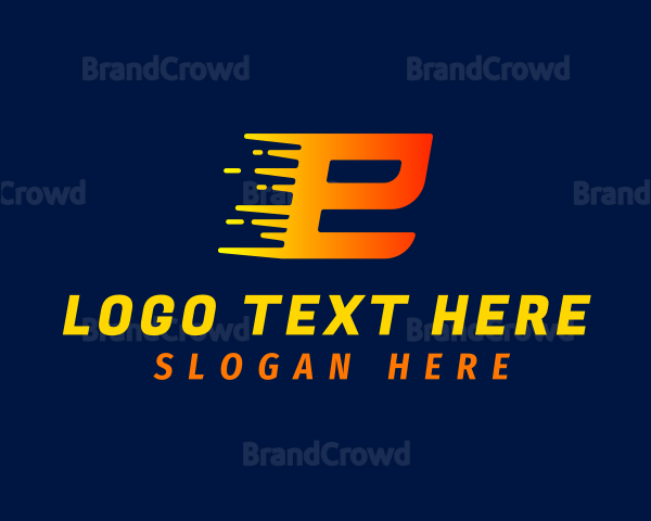 Speed Dash Letter E Logo | BrandCrowd Logo Maker