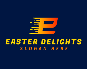 Speed Dash Letter E logo design