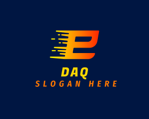 Dash - Speed Dash Letter E logo design