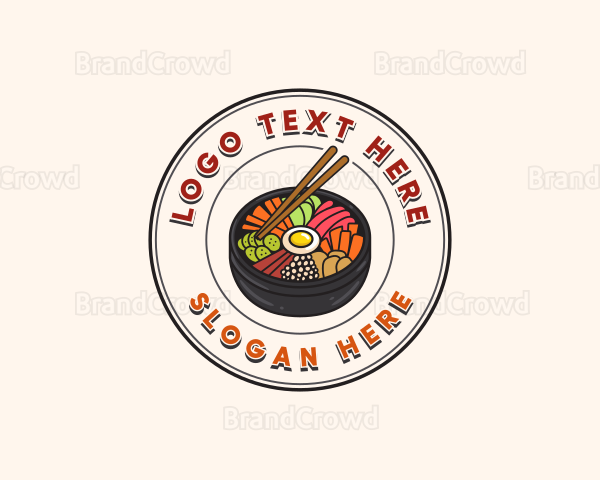 Korean Bibimbap Restaurant Logo