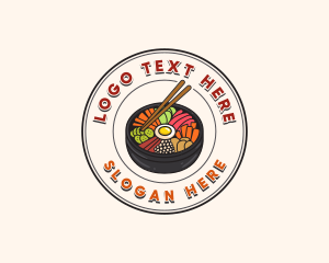 Bibimbap - Korean Bibimbap Restaurant logo design