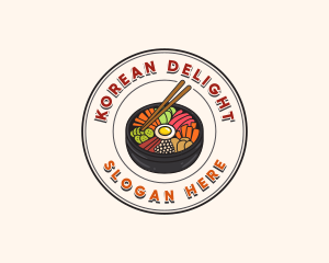 Korean Bibimbap Restaurant logo design