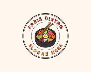 Korean Bibimbap Restaurant logo design