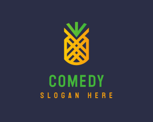 Gourmet - Modern Geometric Pineapple logo design