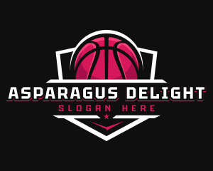 Sport Basketball Shield logo design