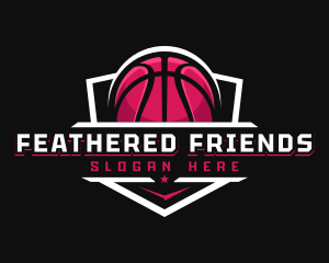 Sport Basketball Shield logo design