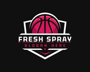 Sport Basketball Shield logo design