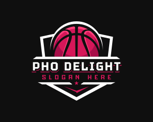 Sport Basketball Shield logo design