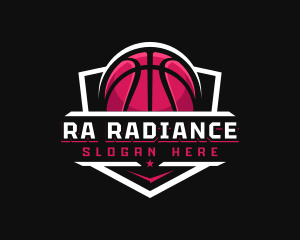 Sport Basketball Shield logo design