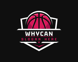 Badge - Sport Basketball Shield logo design
