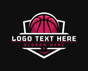 Athlete - Sport Basketball Shield logo design