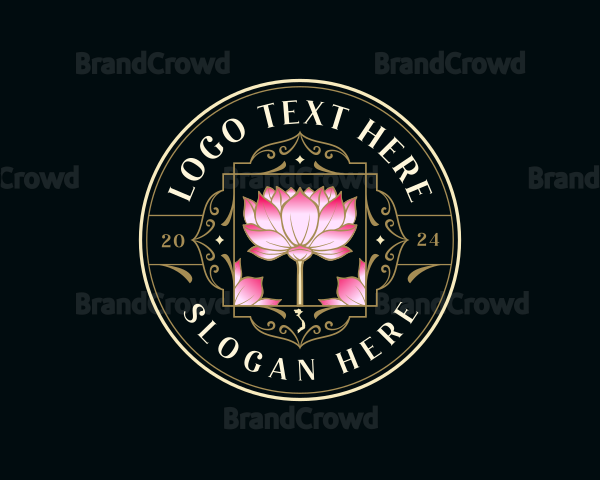 Vietnam Lotus Flower Logo