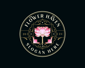 Vietnam Lotus Flower logo design