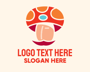 Colorful Spotted Mushroom Logo