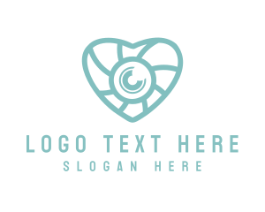 Blogging - Photography Camera Heart logo design