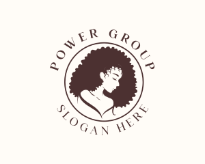 Skincare - Afro Curls Woman logo design