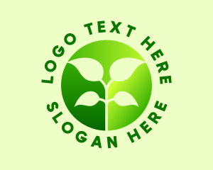 Eco Friendly - Vegetarian Sprout Gardening logo design