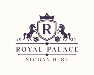 Royal Crown Horse Stallion logo design