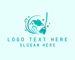 Residential House Cleaning Logo