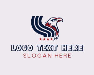 Bird - American Eagle Veteran logo design