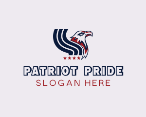 Stars And Stripes - American Eagle Veteran logo design