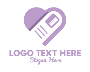 Finger - Nail Purple Heart logo design