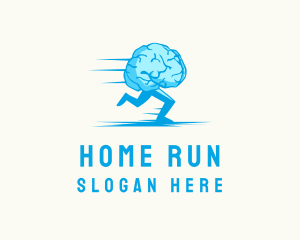 Brain Run Exercise logo design