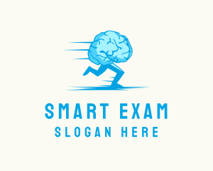 Exam - Brain Run Exercise logo design