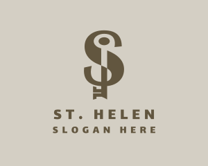 Luxury Elegant Hotel Key logo design