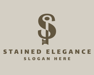 Luxury Elegant Hotel Key logo design