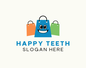 Smile - Smiling Shopping Bag logo design