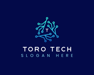 Digital Tech Circuit logo design