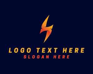 Volt - Electric Lightning Thunder logo design