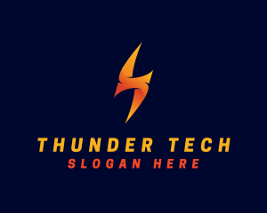 Thunder - Electric Lightning Thunder logo design