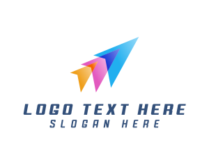 Flight - Plane Delivery Logistics logo design