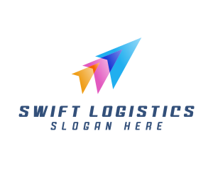 Logistics - Plane Delivery Logistics logo design