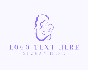 Pregnant - Mother Baby Parenting logo design